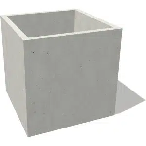 Betonowe donice o różnych wymiarach