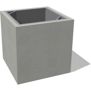 Betonowy kosz na śmieci do ogrodu